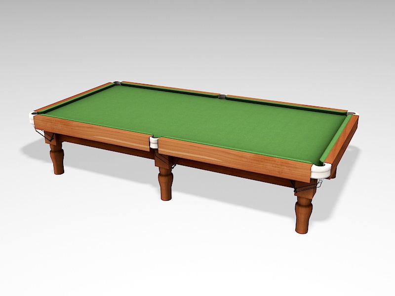 Pool Table 3d rendering