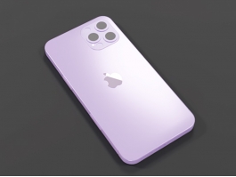 Apple iPhone 11 Purple 3d model preview