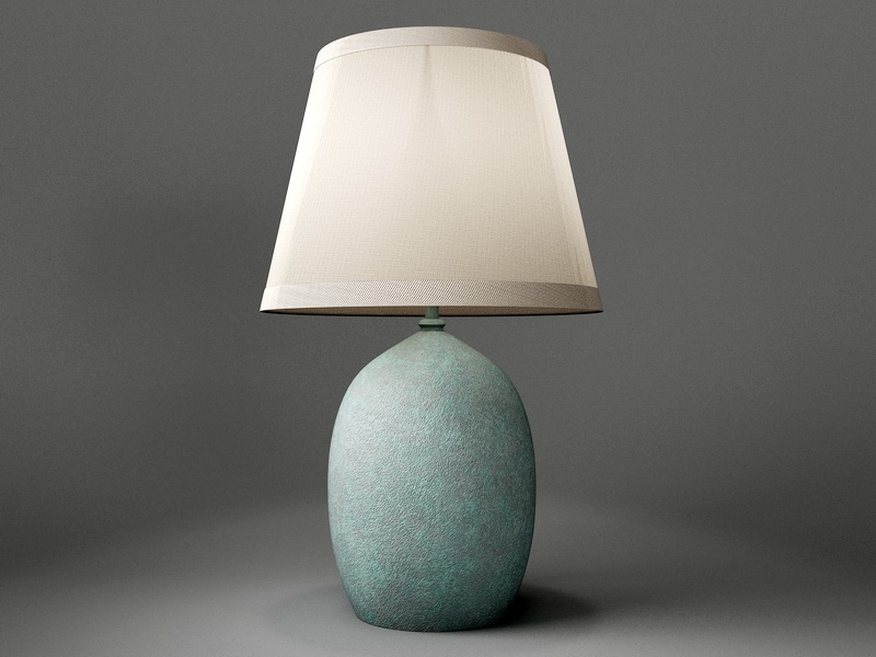 Antique Ceramic Table Lamp 3d rendering