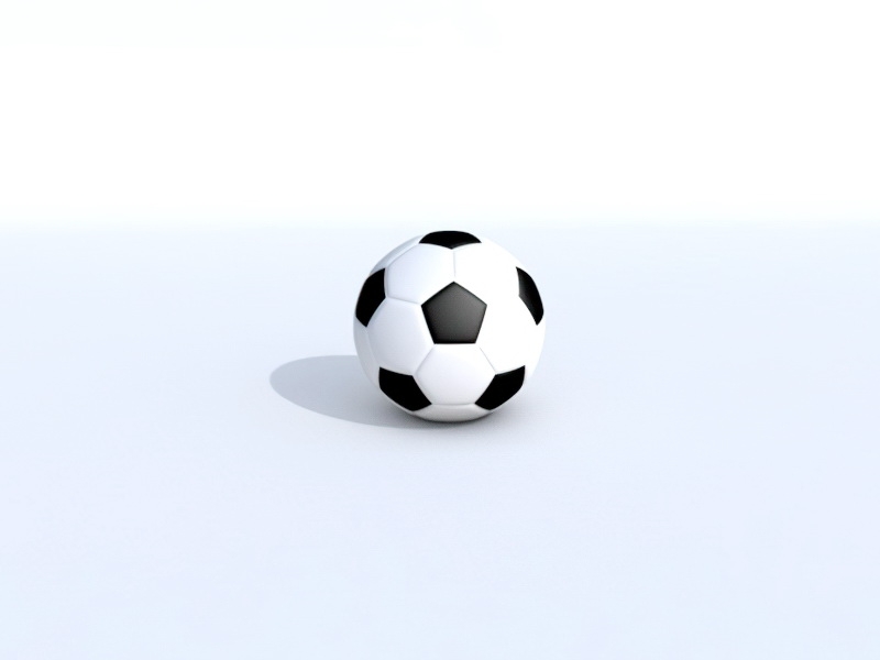 Classical Soccer Ball 3d rendering