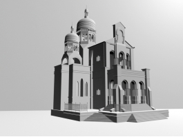 Medieval Cathedral 3d preview