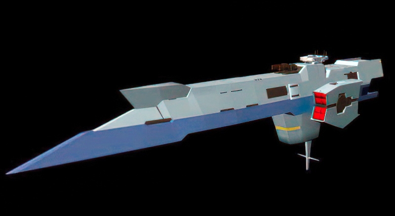 Spaceship Cruiser 3d rendering