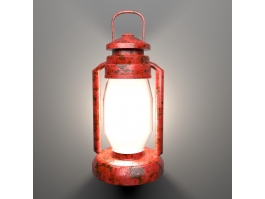 Old kerosene lantern low-poly 3D Model in Lamp 3DExport