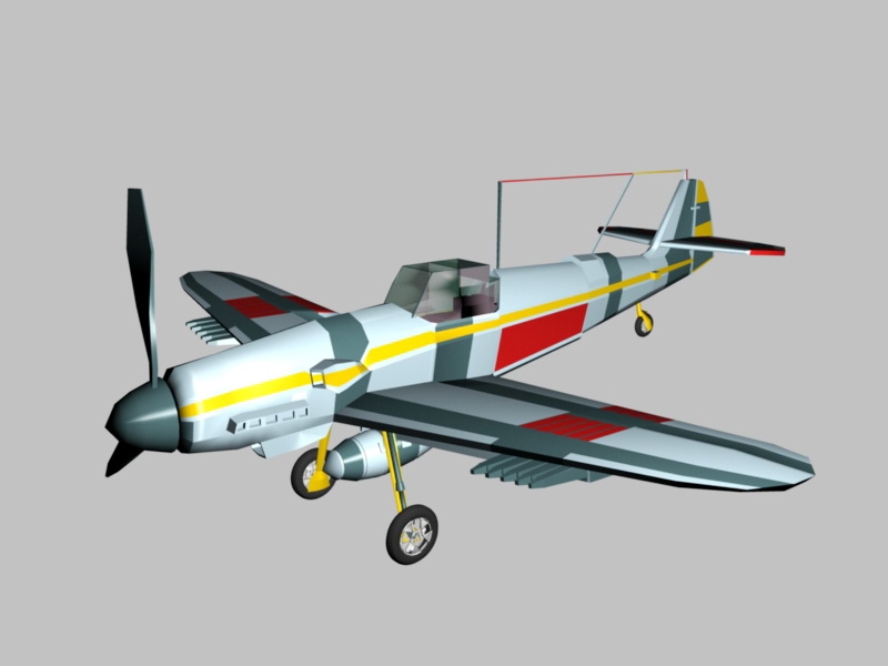 WW1 Bomber Plane 3d rendering