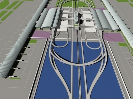 Airport Architecture 3d model preview