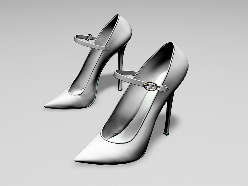 High Heel Dress Shoes 3d rendering