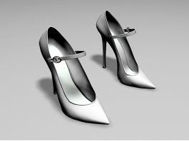 High Heel Dress Shoes 3d preview