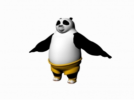 Kung Fu Panda Po 3d model preview