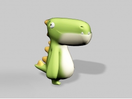 Cute Baby Cartoon Dinosaur 3d preview