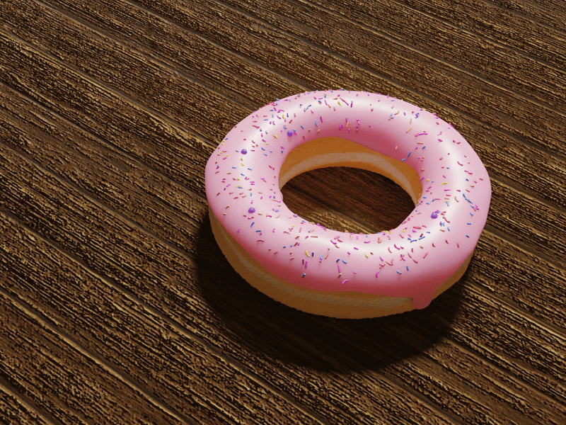 Pink Donuts 3d rendering