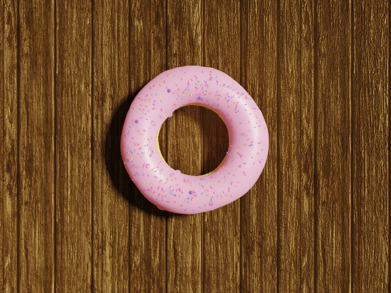 Pink Donuts 3d rendering