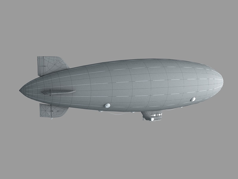 Dirigible Airship 3d rendering