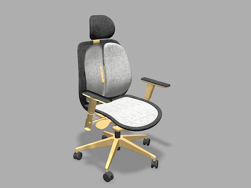 Office Armchair 3d rendering