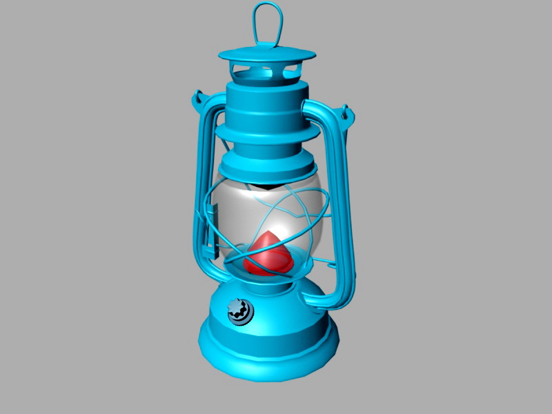 Antique Kerosene Lantern 3d rendering