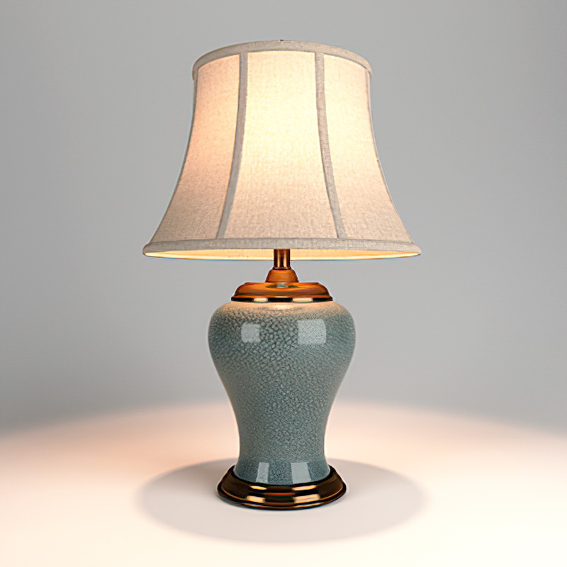 Ceramic Base Table Lamp 3d rendering