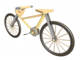 Yellow Bike 3d preview