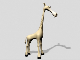Cute Giraffe Cartoon 3d preview