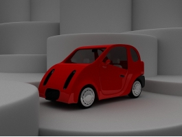Red Concept Car 3d preview