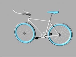 Blue Bike 3d preview