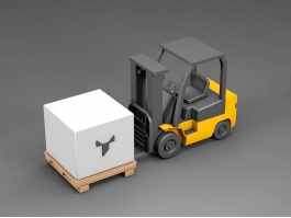 Forklift Truck 3d preview
