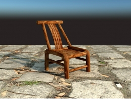 Vintage Chinese Chair 3d preview