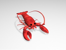 Red Lobster 3d model preview