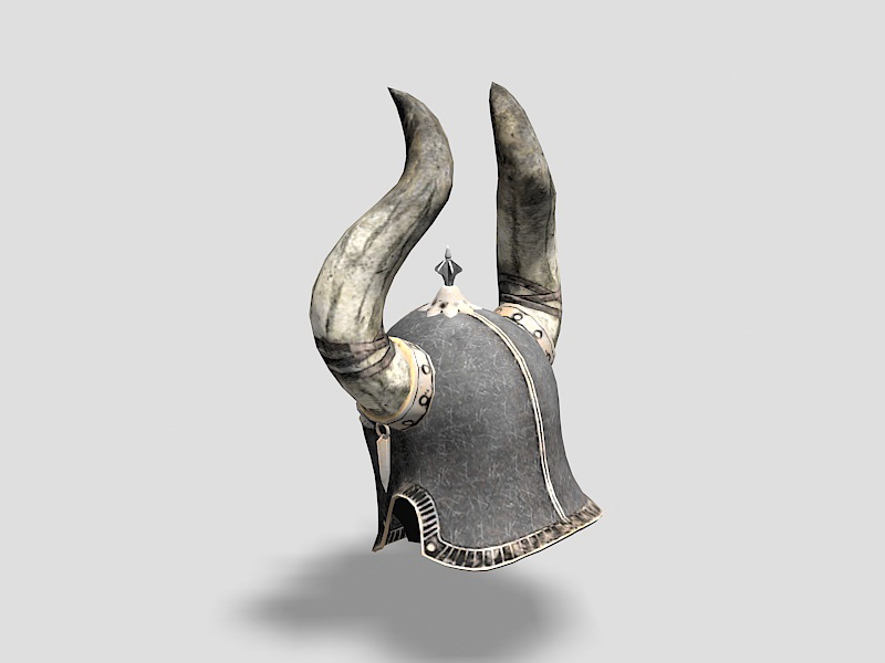 Viking Helmet 3d rendering