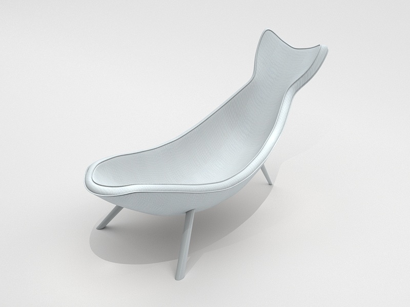 Whale Lounge Chair 3d rendering
