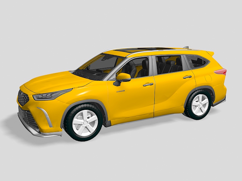 2021 Toyota Crown Sedan 3d rendering