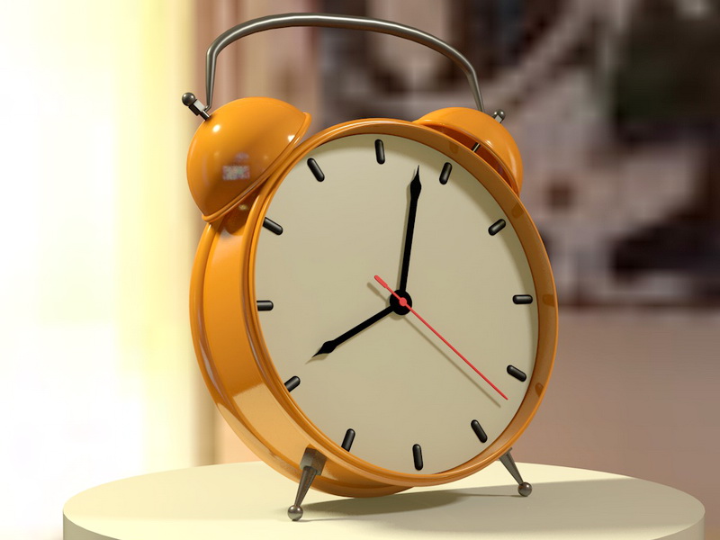 Ikea Alarm Clock 3d rendering