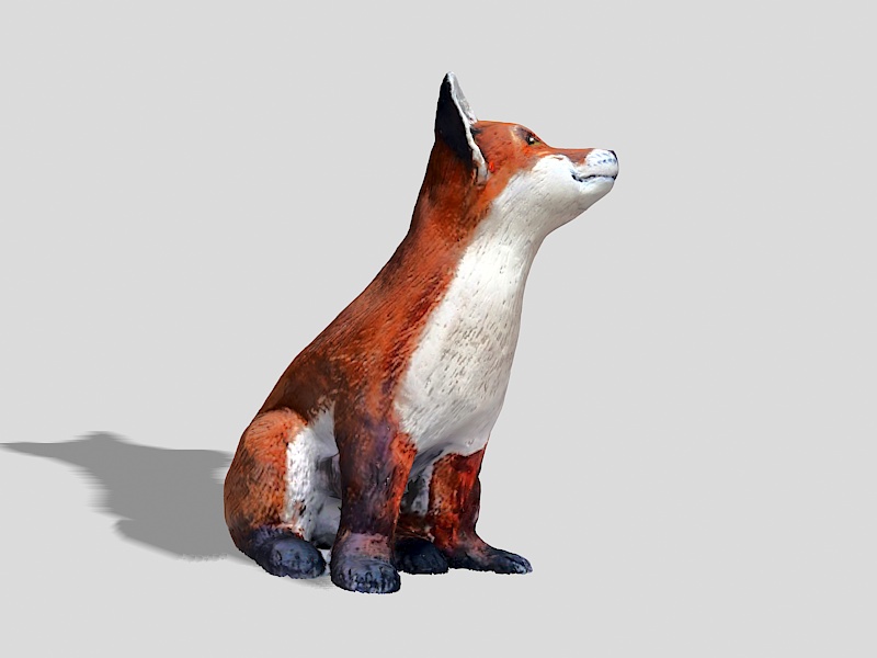 Reynard the Fox 3d rendering