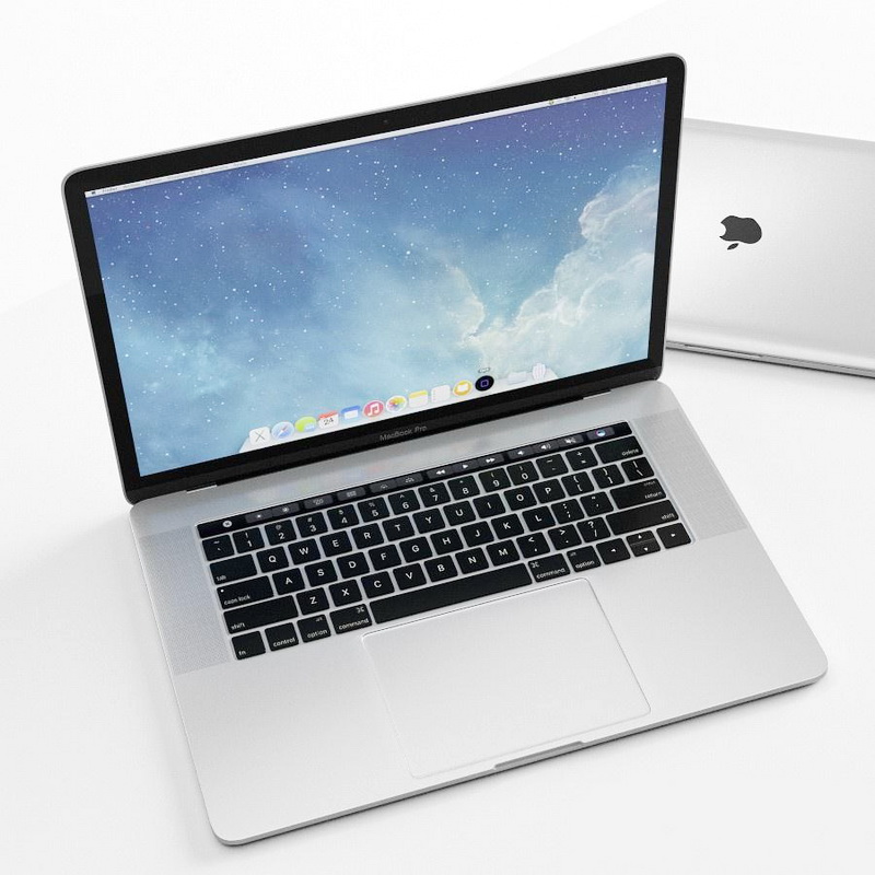 Apple MacBook 3d rendering