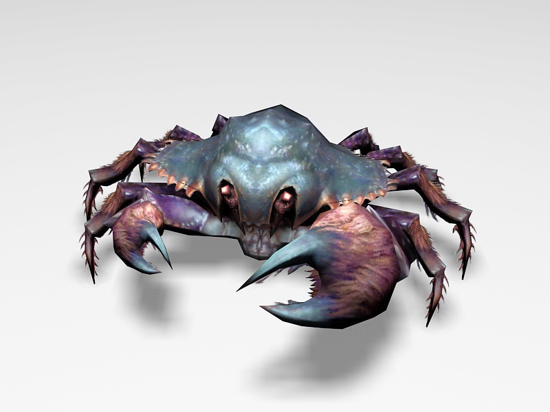 Scary Crab 3d rendering