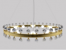 Crystal Ring Chandelier 3d preview