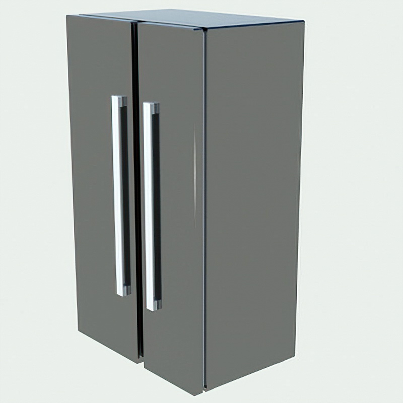 Black Refrigerator 3d rendering
