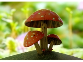 Red Mushroom 3d preview