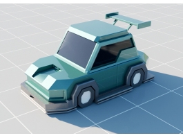 Simple Cartoon Car 3d preview