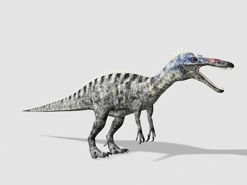 Suchomimus Dinosaur Rigged 3d rendering