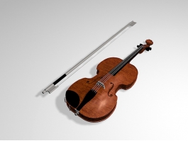 Vintage Violin 3d model preview