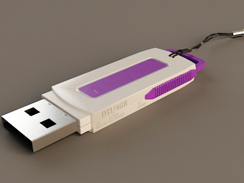 USB Flash Memory Stick 3d rendering