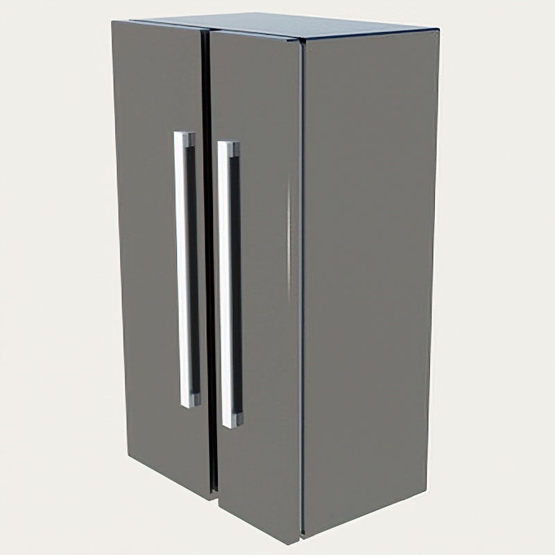 Double Door Refrigerator Freezer 3d rendering