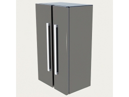 Double Door Refrigerator Freezer 3d model preview