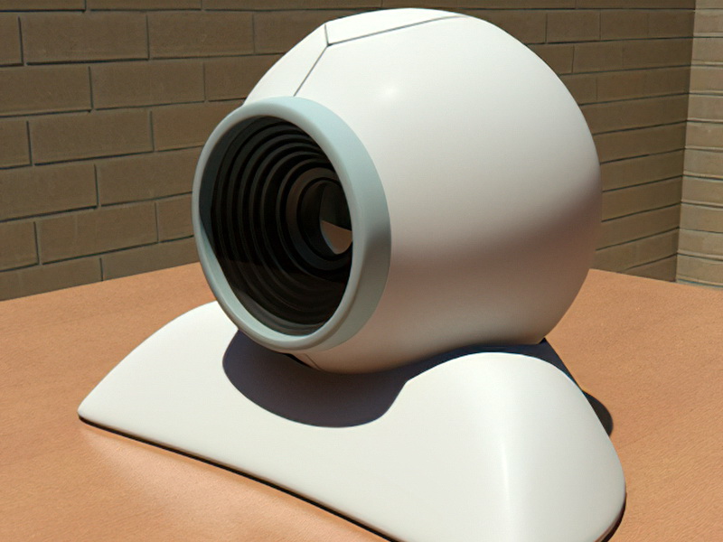 Webcam with Stand 3d rendering