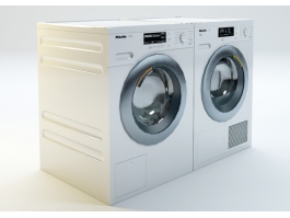 Miele Washer and Dryer 3d preview