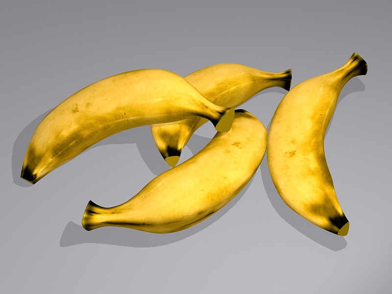 Old Bananas 3d rendering