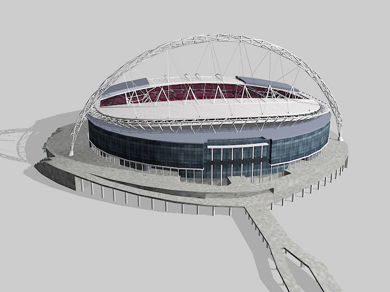 Wembley Stadium 3d rendering