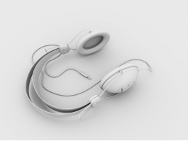 Cordless Headphones 3d preview