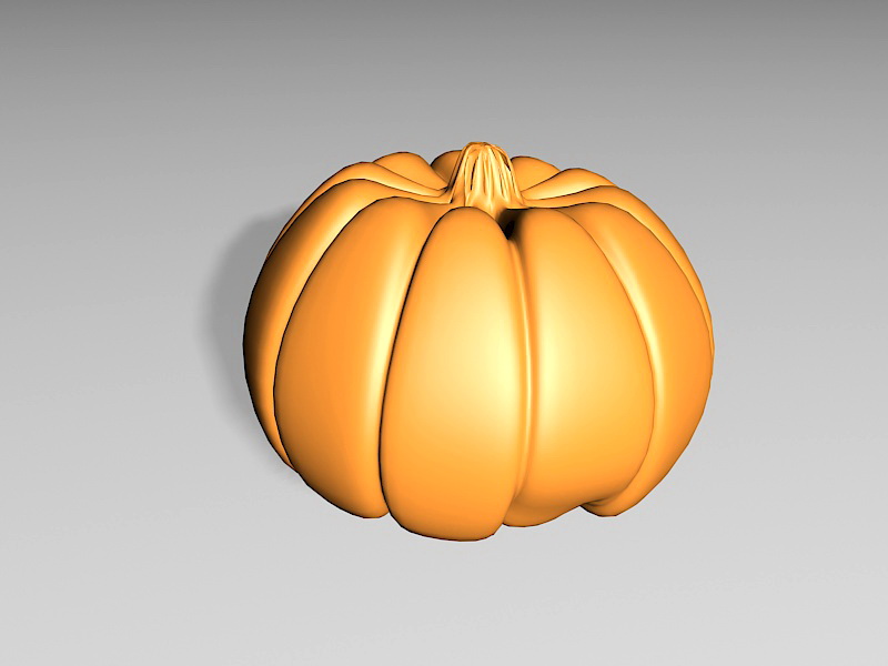 Cartoon Pumpkin 3d rendering
