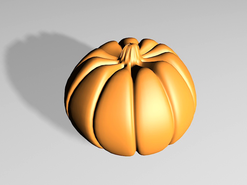 Cartoon Pumpkin 3d rendering