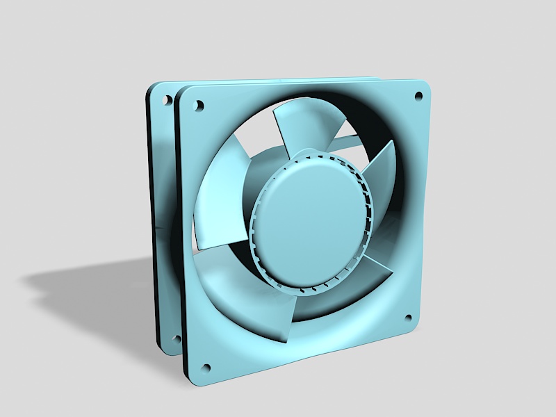 CPU Air Cooler 3d rendering